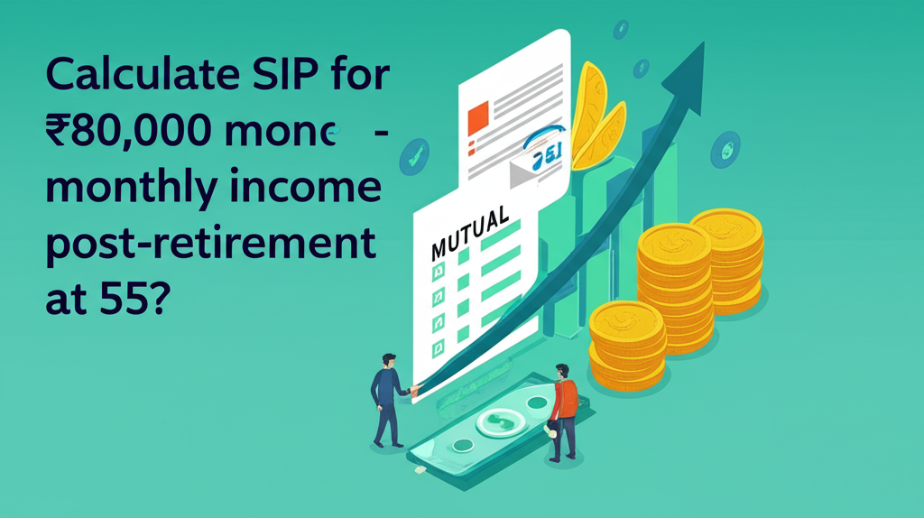 Calculate SIP for ₹80,000 monthly income post-retirement at 55?