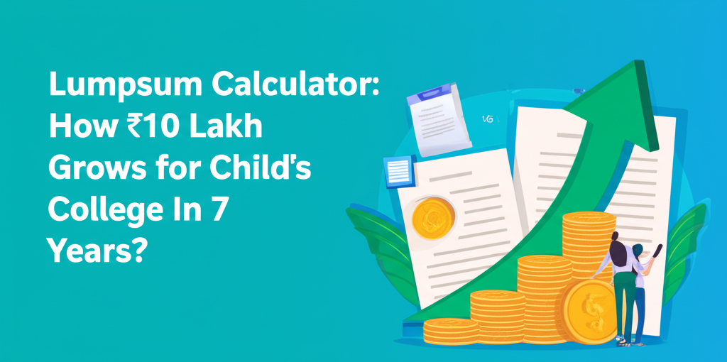 Lumpsum Calculator: How ₹10 Lakh Grows for Child's College in 7 Years?