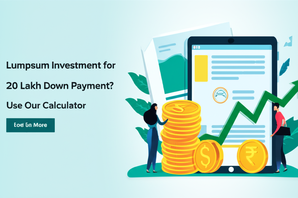 Lumpsum Investment for ₹20 Lakh Down Payment? Use Our Calculator