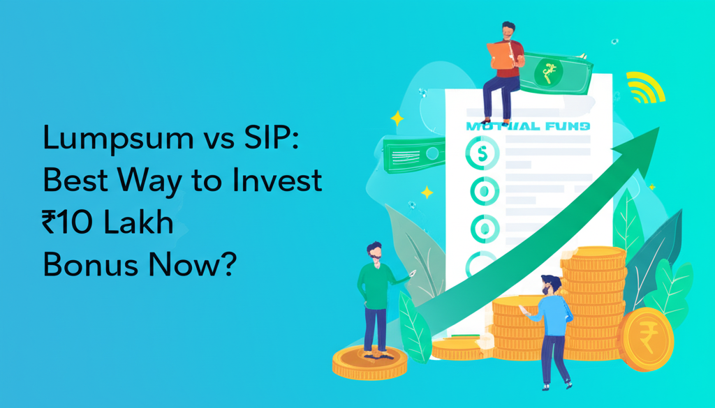 Lumpsum vs SIP: Best Way to Invest ₹10 Lakh Bonus Now?
