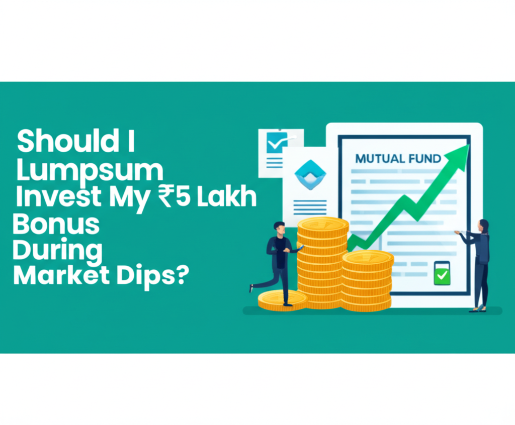 Should I Lumpsum Invest My ₹5 Lakh Bonus During Market Dips?