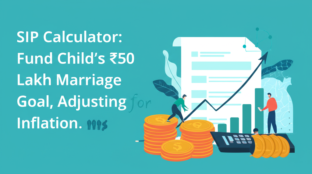 SIP Calculator: Fund Child's ₹50 Lakh Marriage Goal, Adjusting for Inflation.