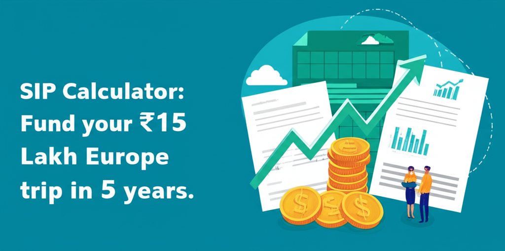 SIP Calculator: Fund your ₹15 Lakh Europe trip in 5 years.