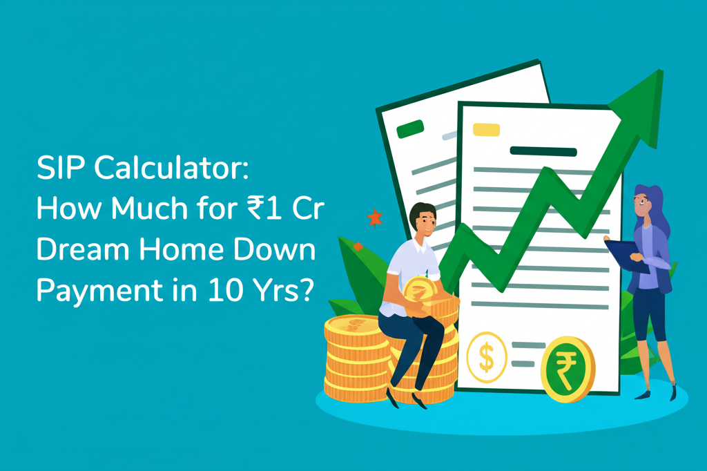 SIP Calculator: How Much for ₹1 Cr Dream Home Down Payment in 10 Yrs?