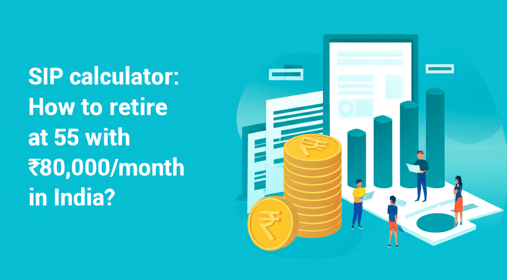 SIP calculator: How to retire at 55 with ₹80,000/month in India?