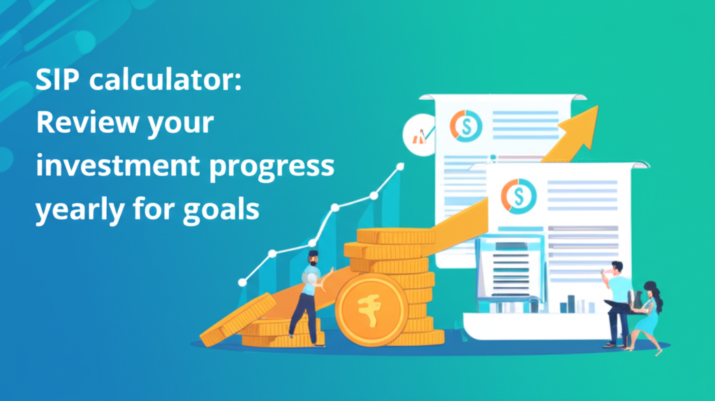 SIP calculator: Review your investment progress yearly for goals.