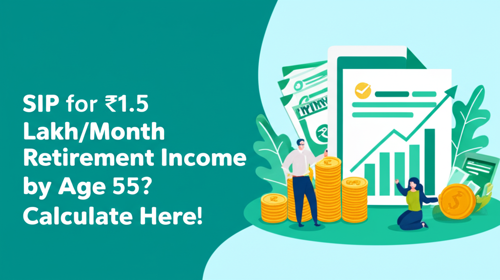 SIP for ₹1.5 Lakh/Month Retirement Income by Age 55? Calculate Here!