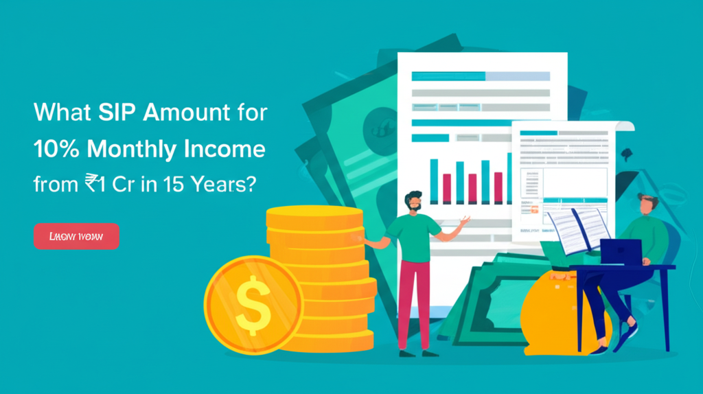 What SIP Amount for 10% Monthly Income from ₹1 Cr in 15 Years?