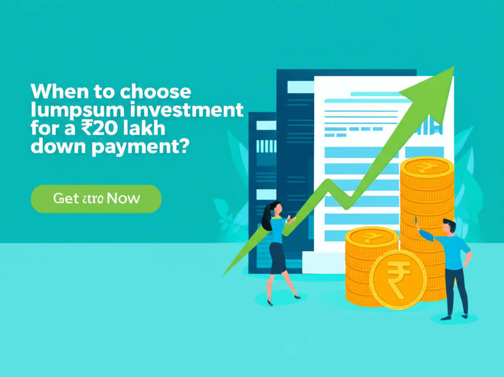 When to choose lumpsum investment for a ₹20 lakh down payment?